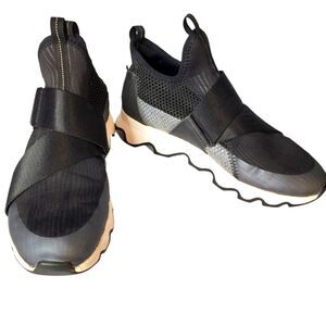 Sorel Kinetic Sneak Sneakers Black Tobacco Strap 8.5